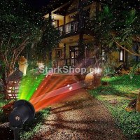 Лазерен коледен прожектор – StarShower, снимка 2 - Прожектори - 30873861