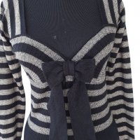 Max Mara блуза в черно и сиво, снимка 4 - Блузи с дълъг ръкав и пуловери - 31912947