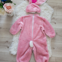 Детски карнавален костюм розово зайче, снимка 4 - Комплекти за бебе - 44921684