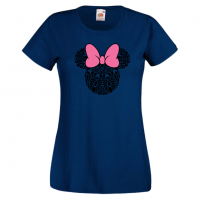 Дамска тениска Minnie Head 5 Подарък,Изненада,Рожден ден,, снимка 5 - Тениски - 36530157