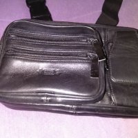 Арт маркова мъжка чанта за през рамо нова естествена кожа 210х150мм, снимка 2 - Чанти - 39814209