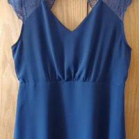 Нежна рокля цвят тъмно синьо-"SisterS", снимка 5 - Рокли - 42055566
