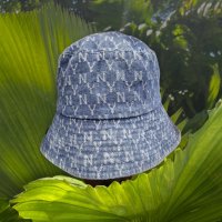 Дънкова лятна шапка тип идиотка #10523-4 ., снимка 3 - Шапки - 40660563
