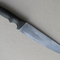 Кухненски нож японски 34/4 см неръждаем, широк, остър връх, запазен, снимка 2 - Прибори за хранене, готвене и сервиране - 42451014