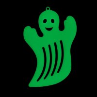 Декоративен призрак за Хелоуин, Светещ в тъмното, 21x32 см, снимка 1 - Други - 42367523