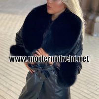 Дамско луксозно палто кашмир вълна и лисица код 512, снимка 1 - Палта, манта - 34286815
