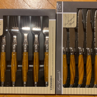 Ножове и вилици Lou Laguiole Basic  Комплект 6 бр , снимка 1 - Прибори за хранене, готвене и сервиране - 35152527