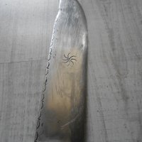 КОЛЕКЦИОНЕРСКИ стар нож с АНИМИРАНА дръжка ! МАРКИРАН ! ножка ножче кама, снимка 2 - Колекции - 39865426