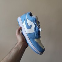 Оригинални Nike Air Jordan 1 Low Blue , снимка 1 - Маратонки - 36957181