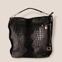 Ефектна дамска чанта от естествена кожа Италия, снимка 4 - Чанти - 31620012