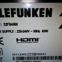 Продавам TELEFUNKEN 32FB4000 работещ, за части. , снимка 2 - Части и Платки - 42445761