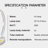 UV лампа - озонатор, стерилизатор , ултравиолетова бактерицидна лампа , снимка 16 - Други - 29425502