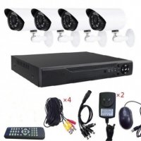 Видеонаблюдение с 4бр. камери FULL AHD CCTV с интернет и 5G преглед от телефон., снимка 2 - Комплекти за видеонаблюдение - 30222340