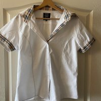 Оригинална маркова бяла памучна класическа риза Original Burberry , снимка 1 - Ризи - 39976039