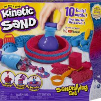 Кинетичен пясък комплект с мега аксесоари Spin Master неизсъхващ пясък, снимка 1 - Пластелини, моделини и пясъци - 39326080