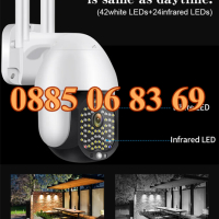 Въртяща водоустойчива камера 68 LED WIFI FULL HD 1080P  320° , снимка 3 - IP камери - 44583639