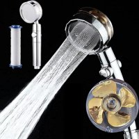 Слушалка за душ с перка и 3D ефект на водата и 360 градуса завъртане, снимка 3 - Душове - 42707735
