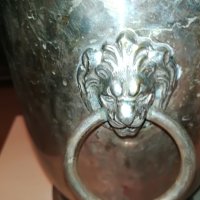 шампаниера с лъвове 24х22см-внос франция, снимка 11 - Колекции - 29477034