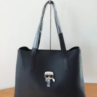 Черна чанта  Karl Lagerfeld 2в1 код SG306R, снимка 2 - Чанти - 40720544