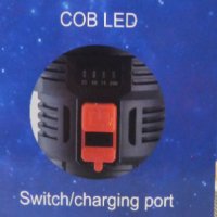 LED акумулаторен фенер и лампа BL-822, LED + COB диоди, снимка 5 - Къмпинг осветление - 31691677