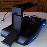 Playstation 4 PS4 VR докинг станция с лед осветление и зареждане, снимка 3 - PlayStation конзоли - 40142910