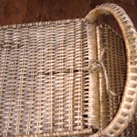 Стара голяма плетена кошница, снимка 3 - Други стоки за дома - 36396797