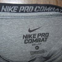 Тениска NIKE- PRO COMBAT   мъжка,Л-ХЛ, снимка 1 - Спортни дрехи, екипи - 37430715