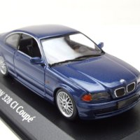 BMW 3er E46 Coupe 1999 - мащаб 1:43 на Maxichamps моделът е нов в PVC дисплей-кейс, снимка 16 - Колекции - 44475169