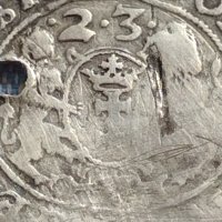 Сребърна монета 16 гроша 1623г. Сигизмунд трети Данциг 5184, снимка 8 - Нумизматика и бонистика - 42891117