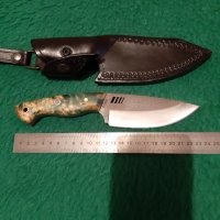 Нож за дране от s390 стомана закалена на 67 hrc. , снимка 3 - Ножове - 35400390