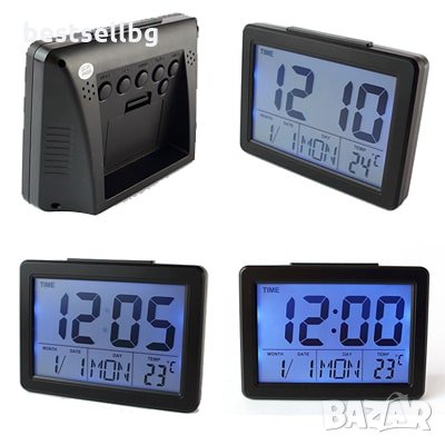 Дигитален часовник електронен термометър вътрешна температура за стая, снимка 1
