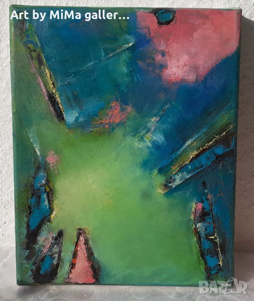 Абстракция, картина, автор, abstract oil on canvas painting, снимка 1