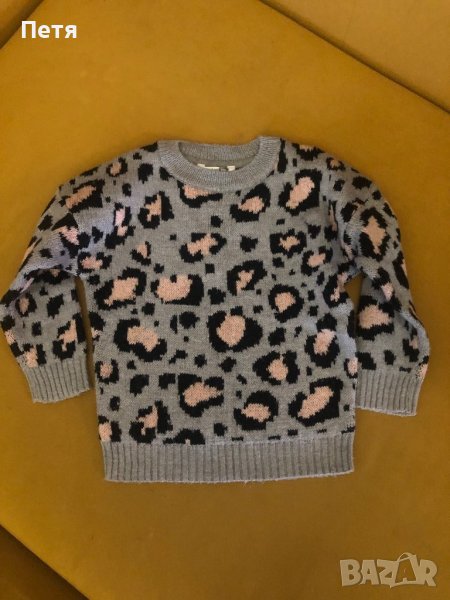 Леопардов пуловер за момиче, снимка 1