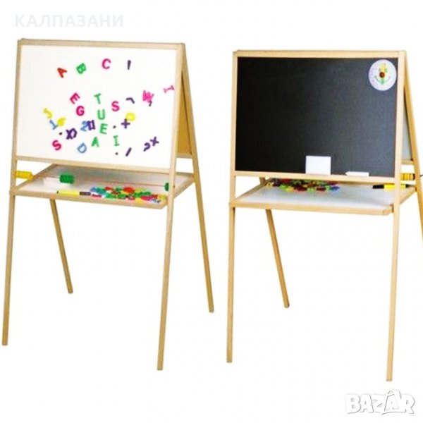 Двойна Дъска 90 см За Флумастер, Тебешир И Магнитни Букви 1141, снимка 1