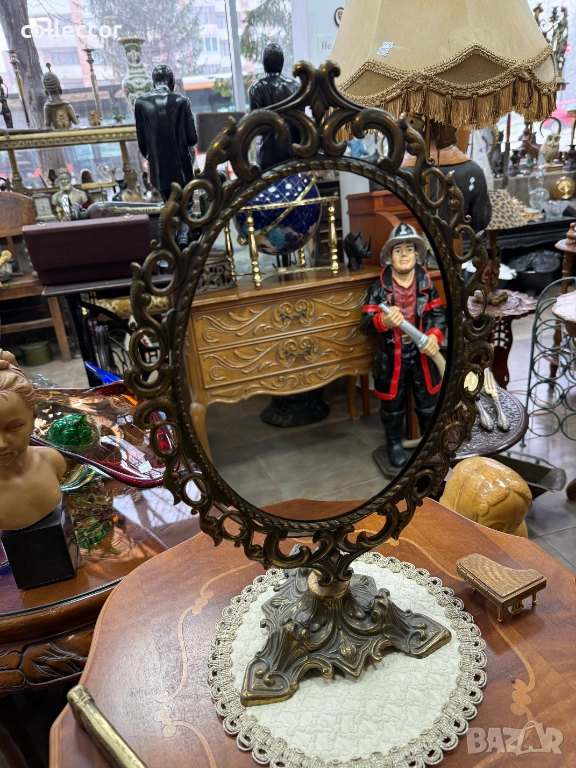 Старо настолно огледало тип БАРОК. №7763, снимка 1