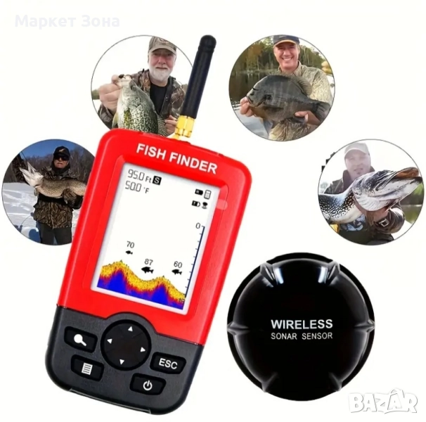 Sonar Fish Finder XJ-02 – Лесен начин да откриете риба, снимка 1