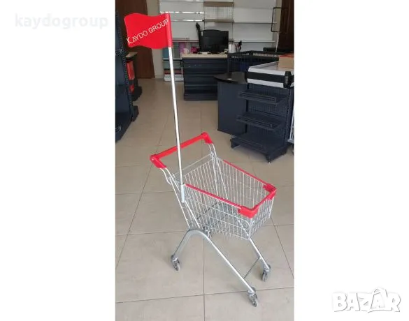 Метална количка за пазаруване,20л, с флаг! (детска), снимка 1