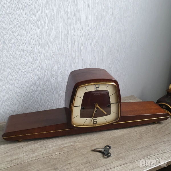 Настолен каминен часовник Mauthe -60те години, снимка 1