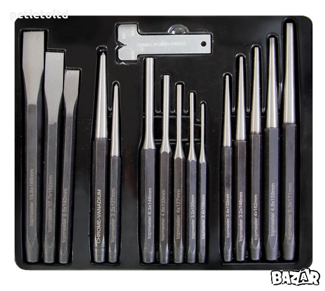 Пробои и секачи комплект от 16 елемента, снимка 1