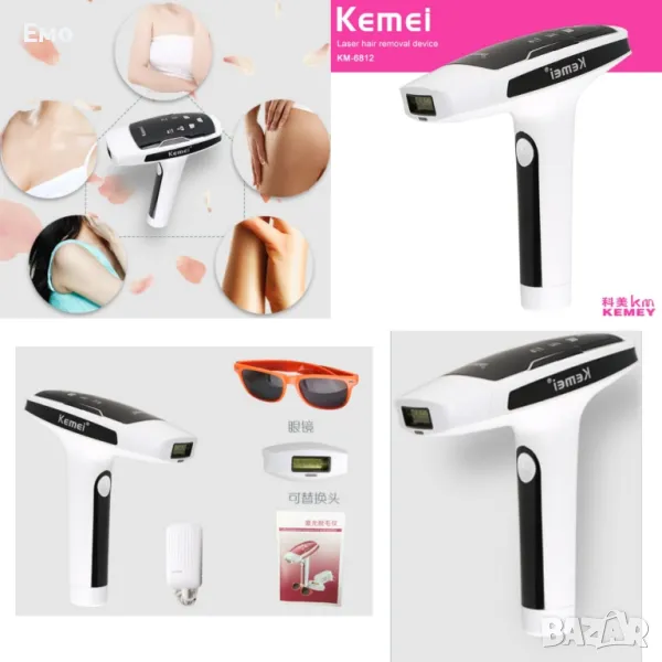 Фотоепилатор за тяло със сменяща се глава - KEMEI, снимка 1