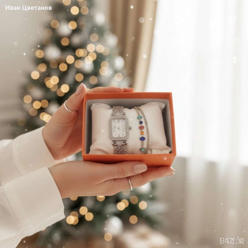 Часовник и гривни в комплект – завършена визия без усилие, снимка 1