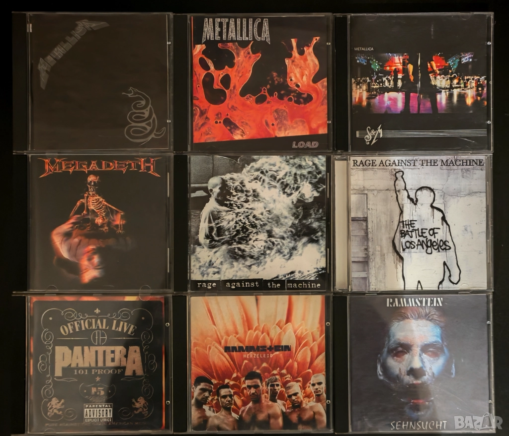 Metallica, Megadeth, RATM, Pantera, Rammstein - CD-та - неофициални, матрични, снимка 1