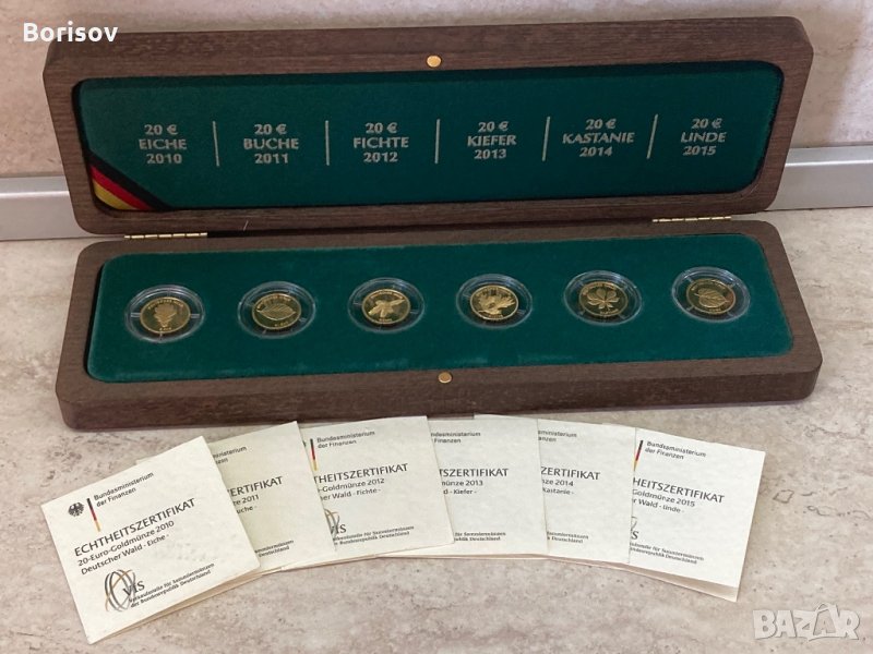 Златен сет монети 24K, снимка 1