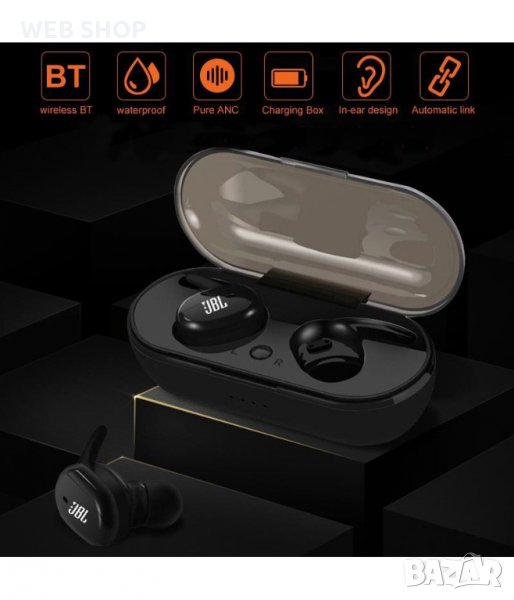 Безжични Bluetooth слушалки със зареждащ кейс JBL TWS 4, снимка 1