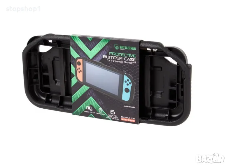 Калъф за Nintendo Switch/OLED, защитен, EVA пяна, 6 слота за карти, Battletron, снимка 1