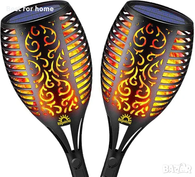 2 броя лампи за градина  тип ФАКЛИ с пламъчен ефект , снимка 1