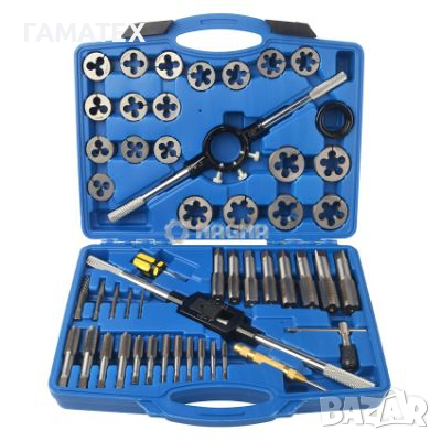 Метчици и плашки - комплект 51 ч., 50547, снимка 1