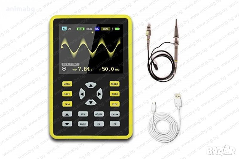ANIMABG 100MHz интелигентен портативен цифров осцилоскоп модел FNIRSI-, снимка 1