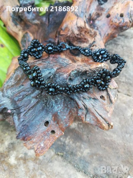 Елегантна черна гривна , снимка 1