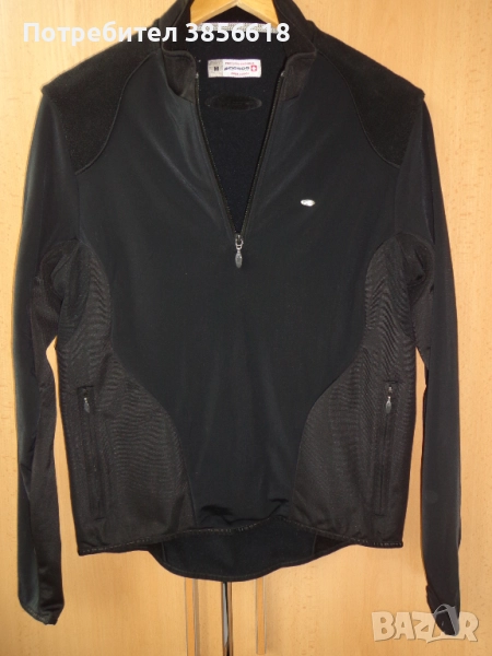 Assos чернo термо вело джърси / горница за колоездене размер М , снимка 1